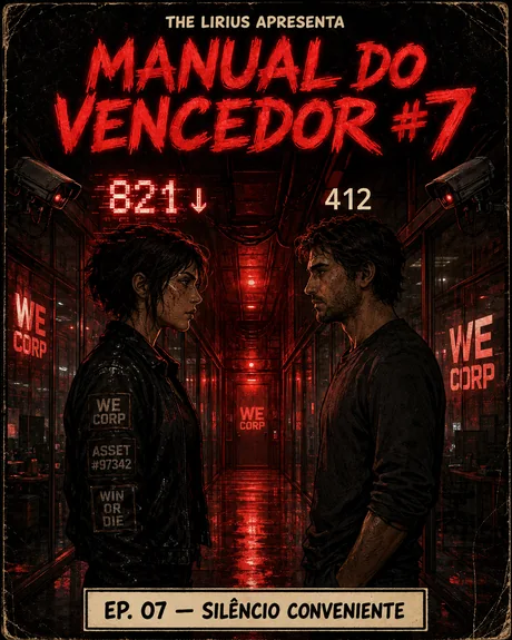 Capa original do quadrinho Silêncio Conveniente — episódio 07 de Manual do Vencedor